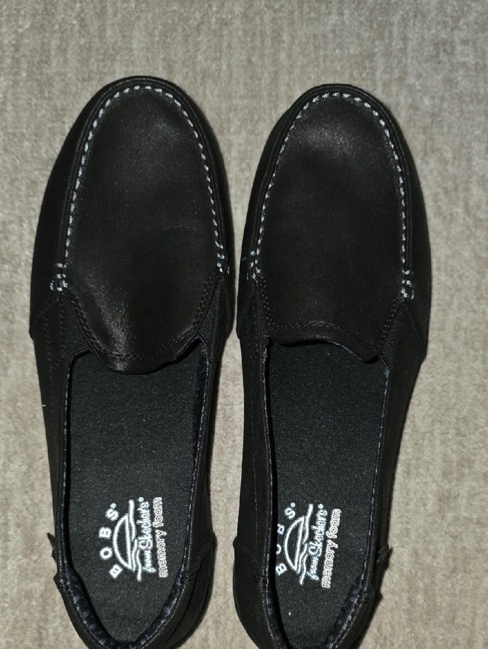 Skechers Black Slip-On Moccasin Loafers